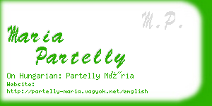 maria partelly business card